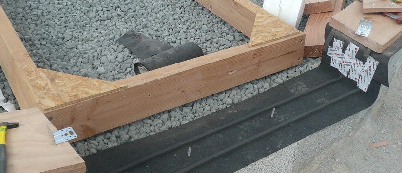 Chantier pré-cadre de portes